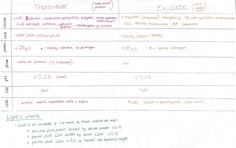 Transudate Vs Exudate